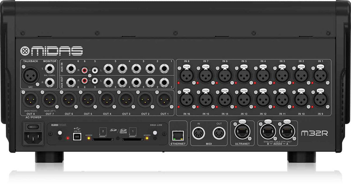 Midas M32R LIVE 40 Channel Digital Mixer, view 4