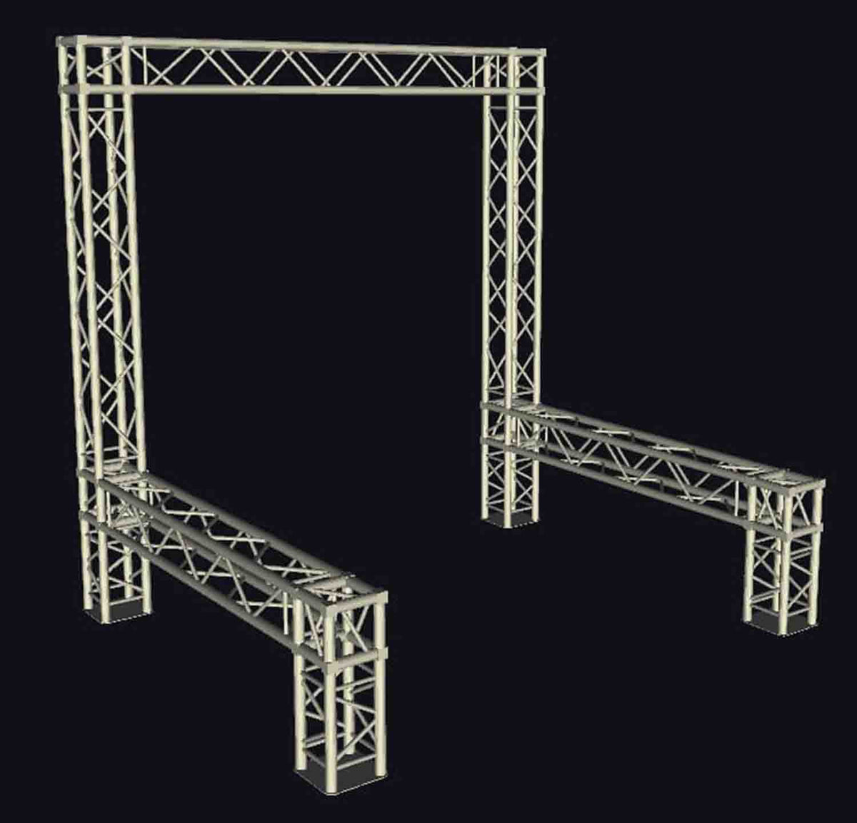 ProX XTP-E1010-2 Exhibition Module Stand Truss Package - 10' x 10', view 3