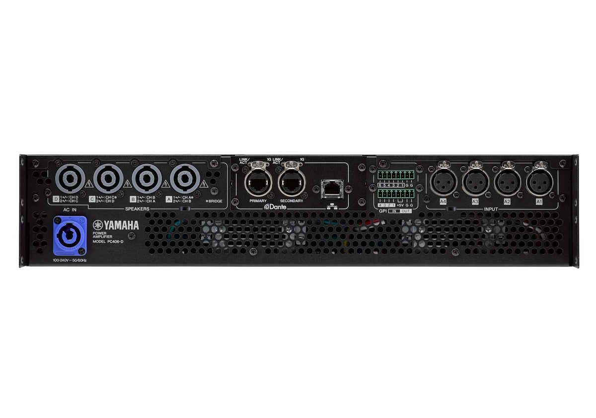 Yamaha PC406-D Class-D Power Amplifier with Dante Input / Output, view 5