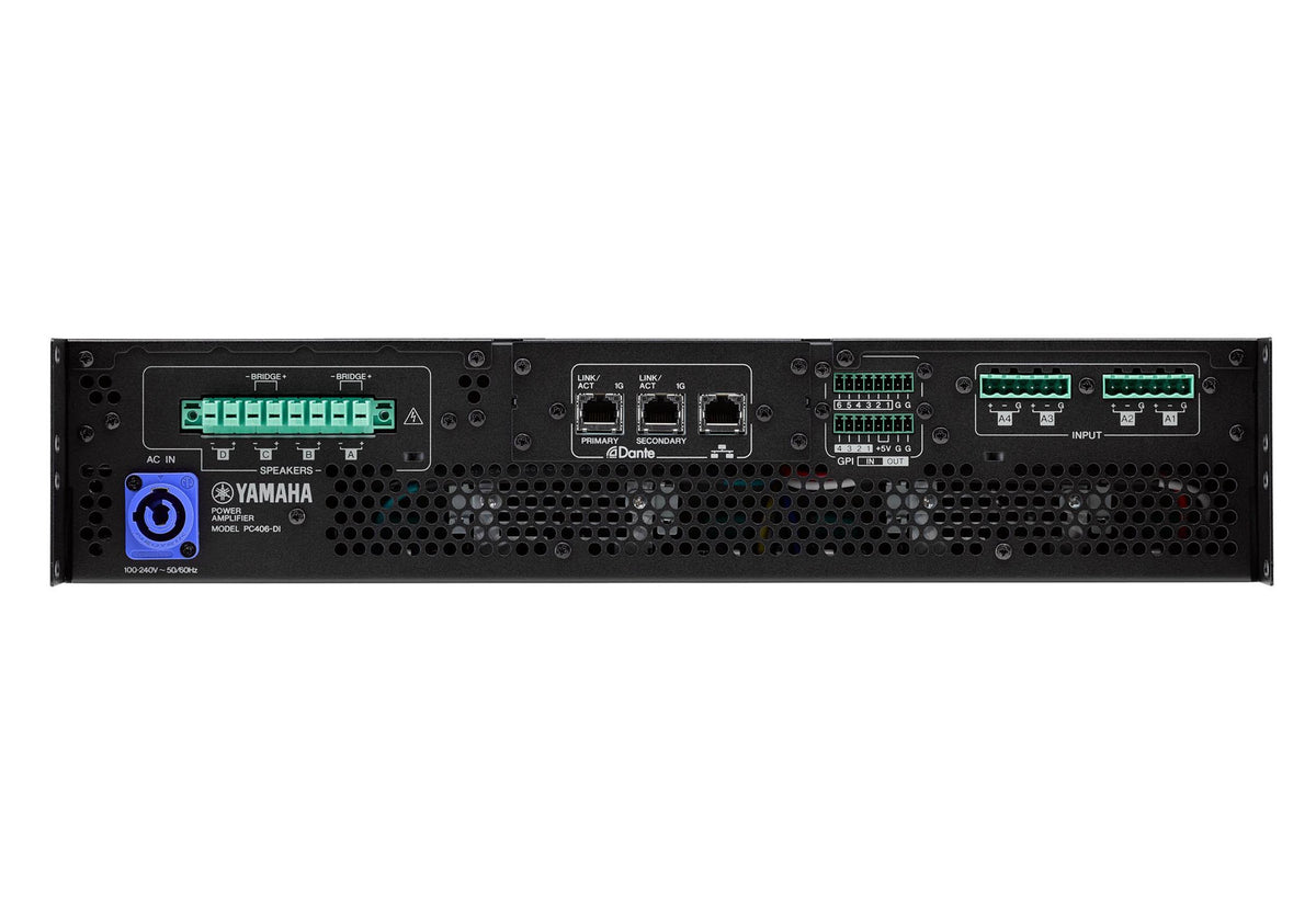 Yamaha PC406-DI Class-D Hi-Z Power Amplifier with Dante Input / Output, view 5