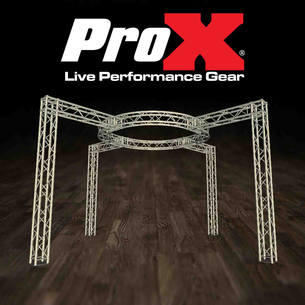 ProX XTP-CS2222-11, Exhibition Module Package Cross X with Circle Top, view 3