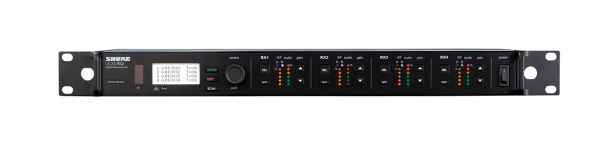 Shure ULXD4Q-GV Quad-Channel Digital Wireless Receiver, view 5