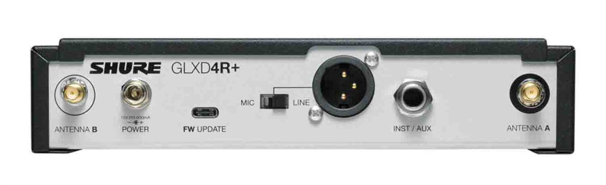 Shure GLXD14R+/MX53-Z3 Wireless Rack System w/ MX153 Headset Mic, view 5