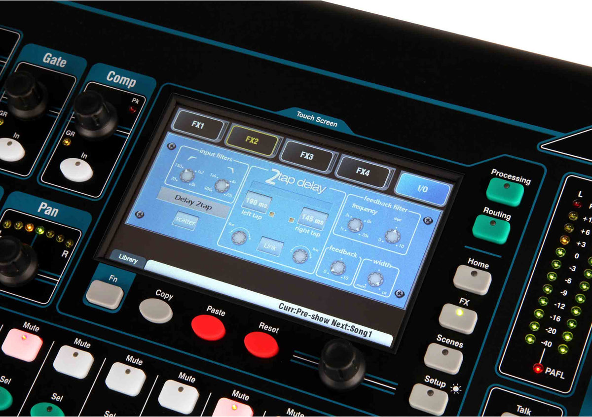 Allen & Heath Qu-16 16-Channel Rackmountable Digital Mixer - Chrome, view 11
