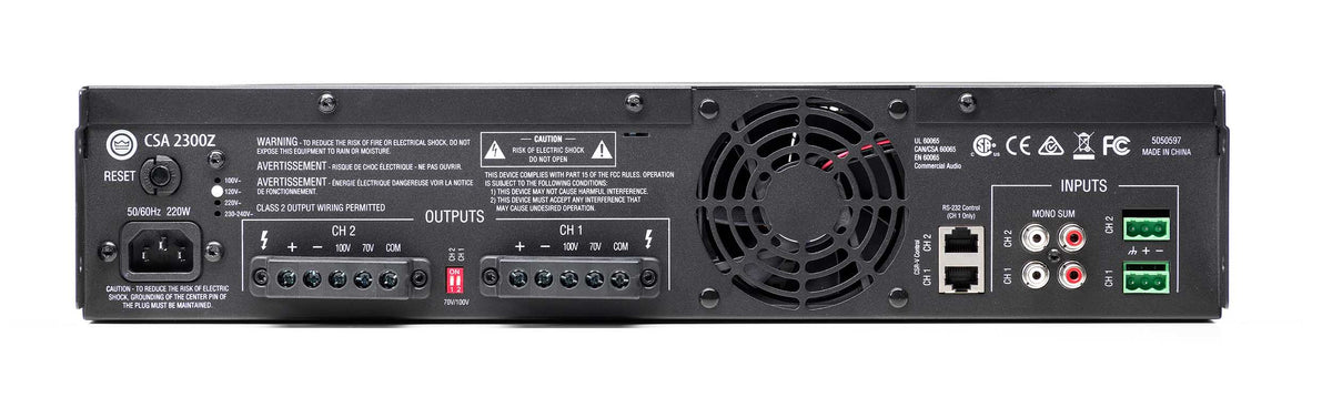 JBL NCSA2300Z-0-US, 2-Channel 300W Amplifier, view 2