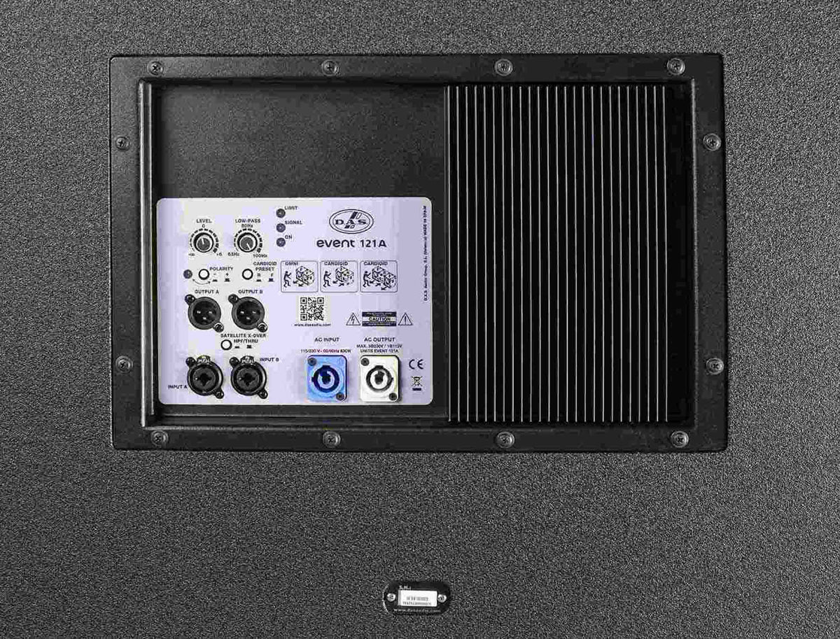 DAS Audio EVENT-121A 3200 Watt, 21-Inch Powered Subwoofer - Black, view 4
