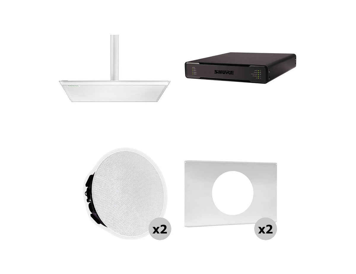 Shure 920P W-V Ecosystem Pkg w/ Mic & Processor & Ceiling Speakers
