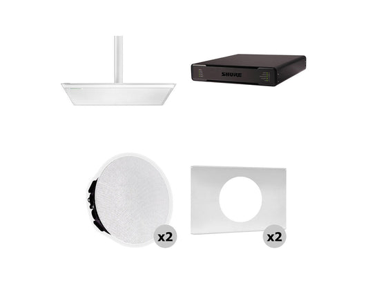 Shure 920P W-V Ecosystem Pkg w/ Mic & Processor & Ceiling Speakers