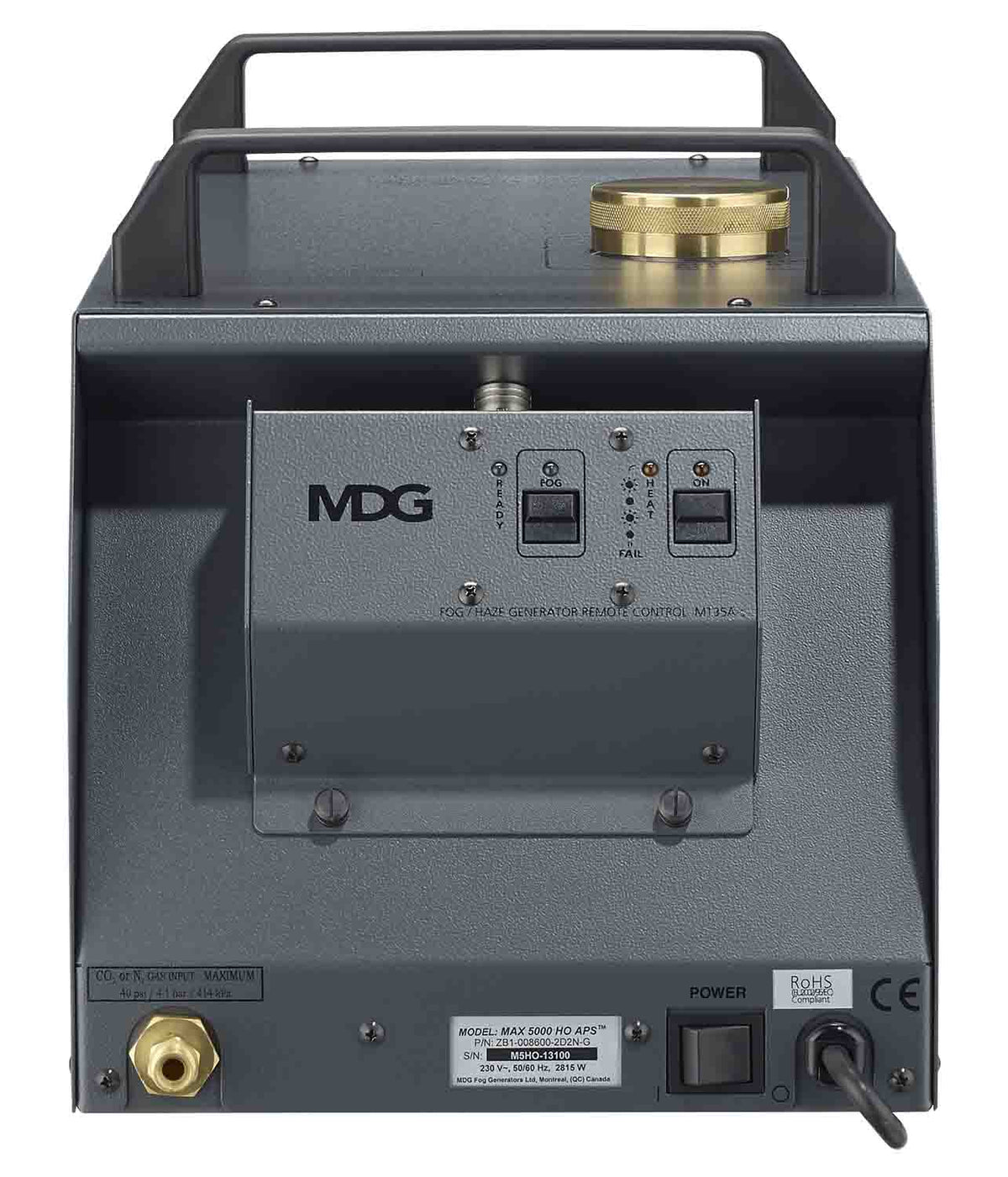 MDG MAX 5000 H.O High Output Fog Generator 208V, view 3
