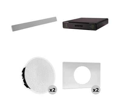 Shure 712P AL-V Ecosystem Pkg w/ Mic & Processor & Ceiling Speakers Speaker