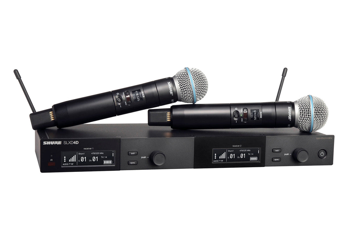Shure SLXD24D/B58 Dual Wireless System w/ Handheld Mic & Transmitter