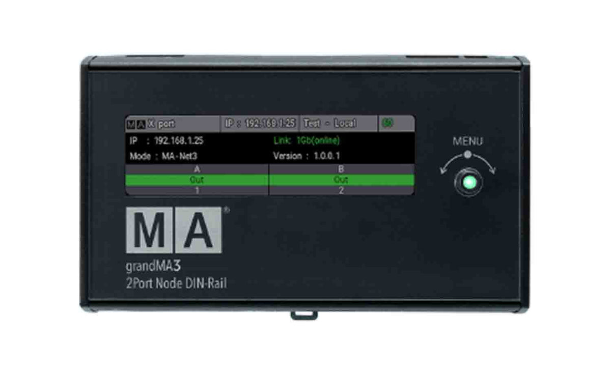 MA Lighting MA4011701 Grandma3 2Port Node DIN-Rail, view 3