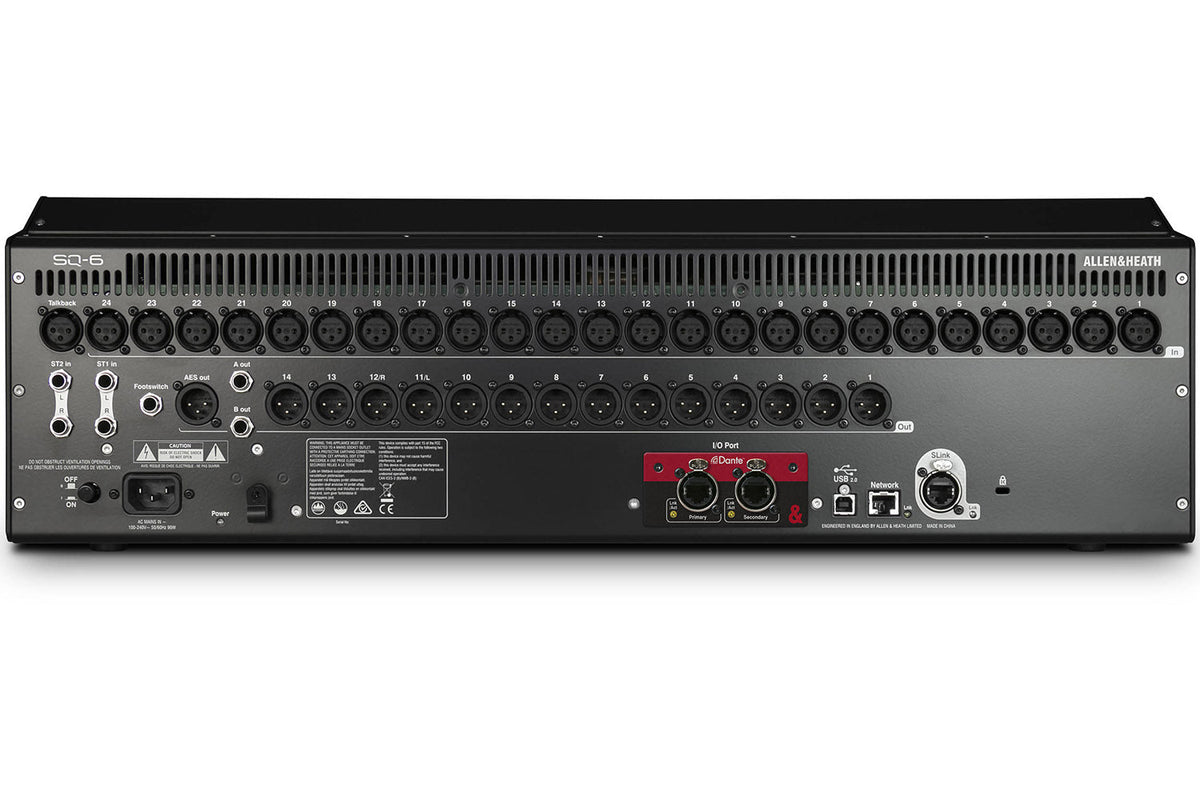 Allen & Heath SQ-6 48-Channel Digital Mixer w/ 24+1 Motorized Faders, view 6