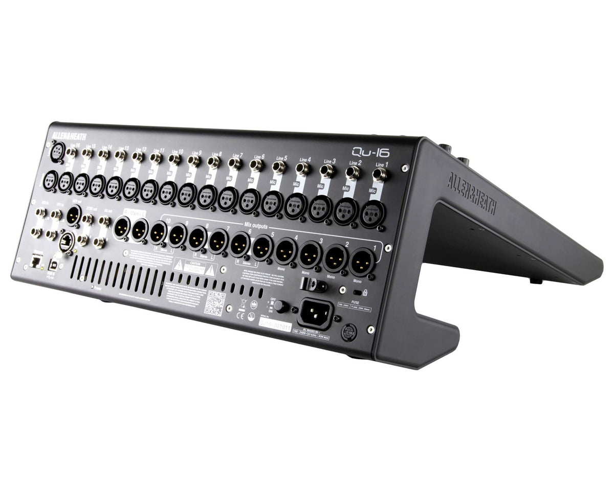 Allen & Heath Qu-16 16-Channel Rackmountable Digital Mixer - Chrome, view 8