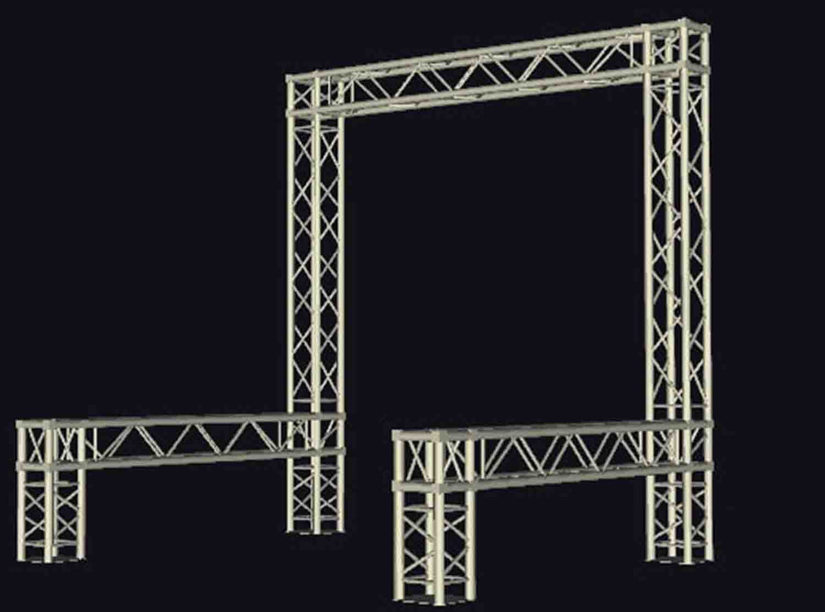 ProX XTP-E1010-2 Exhibition Module Stand Truss Package - 10' x 10'