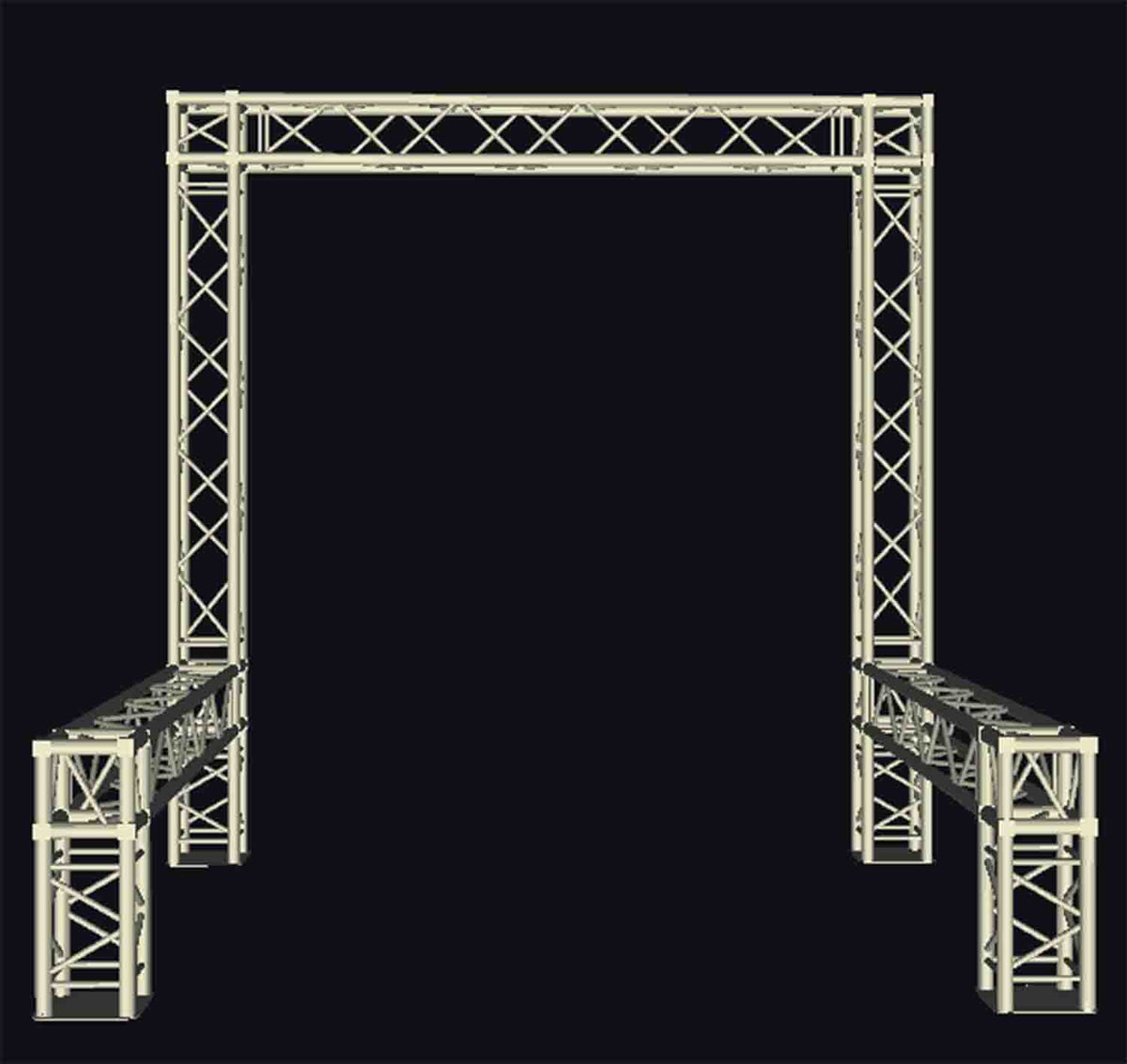 ProX XTP-E1010-2 Exhibition Module Stand Truss Package - 10' x 10', view 2