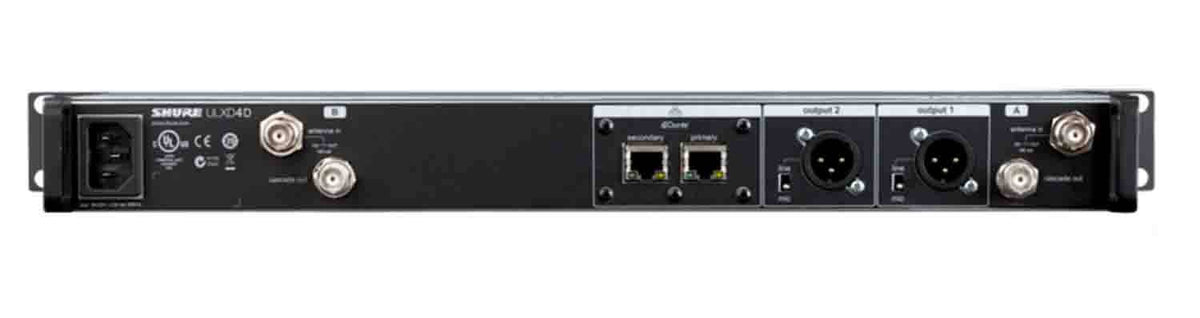 Shure ULXD4D Dual Channel Digital Wireless Receiver, view 2