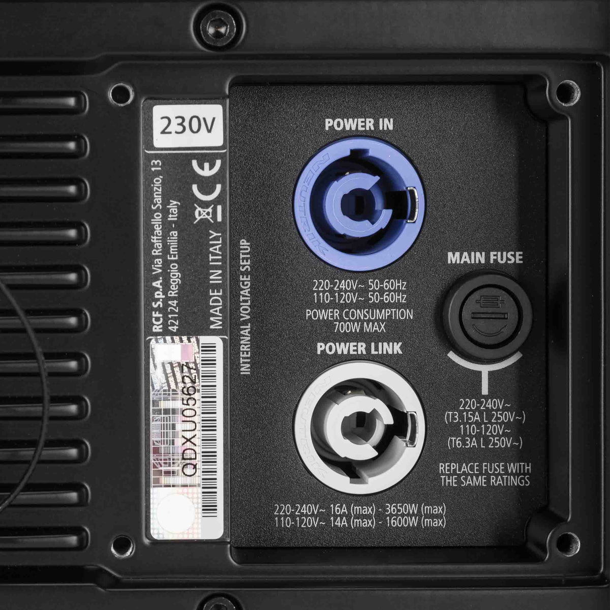 RCF HDL6-A, 1400W Dual 6" Active Line Array Module - Black, view 10