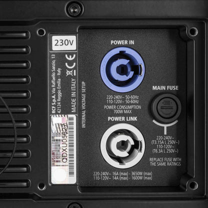 RCF HDL6-A, 1400W Dual 6" Active Line Array Module - Black, view 10