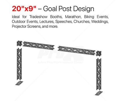 ProX XTP-20X09 Goal Post - Actual Size 19.75 FT W X 9.20 FT H, view 4