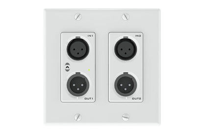 QSC unDX2IO+, QSC Dante/AES67 Network XLR Audio Wall Plate