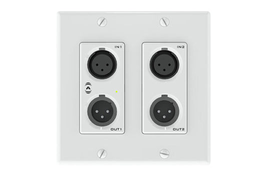 QSC unDX2IO+, QSC Dante/AES67 Network XLR Audio Wall Plate