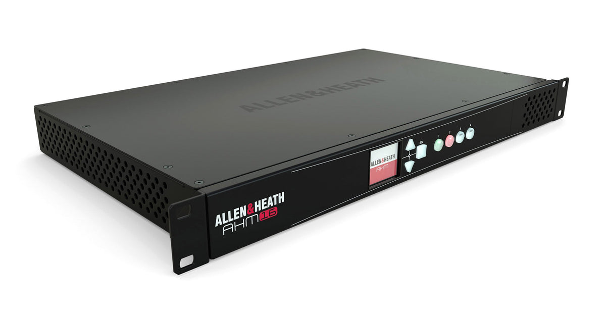 Allen & Heath AHM-16 1RU 16x16 Audio Matrix Processor 8x8 Local Analog