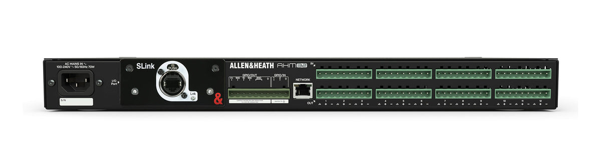 Allen & Heath AHM-32 1RU 32x32 Audio Matrix Processor 12x12 Local, view 4