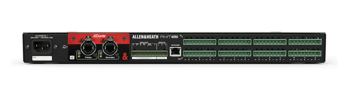 Allen & Heath AHM-32 1RU 32x32 Audio Matrix Processor 12x12 Local, view 6