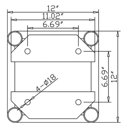 Global Truss DT-GP20-45C-KIT End Plate Trussing w/ 45 Degree - 20 FT, view 2