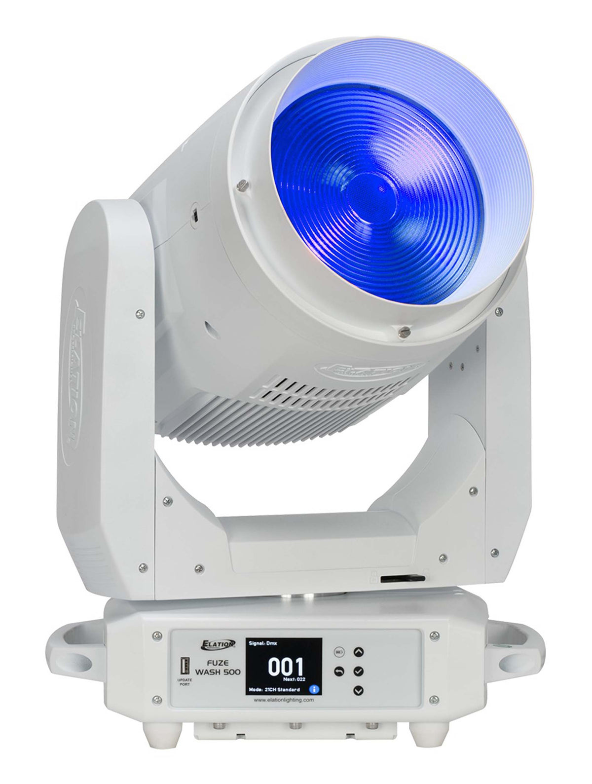Elation FUZ567WH 500-Watt Full Spectrum RGBMA LED Wash Fixture - White, view 5