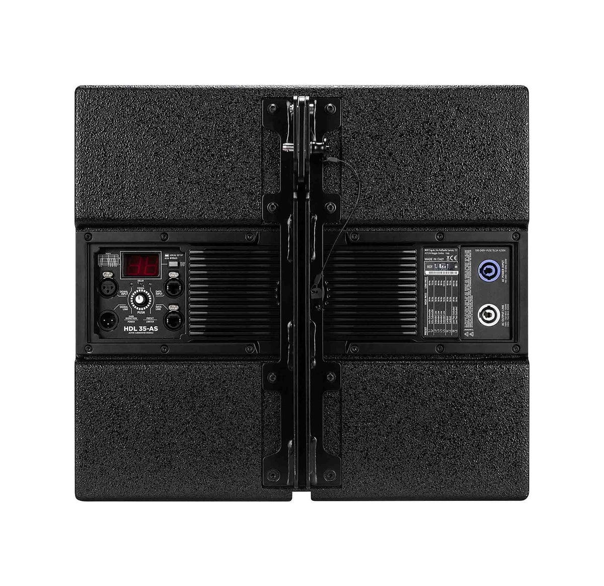 RCF HDL35-AS, 2200-Watt Active Flyable Subwoofer Module - Black, view 4