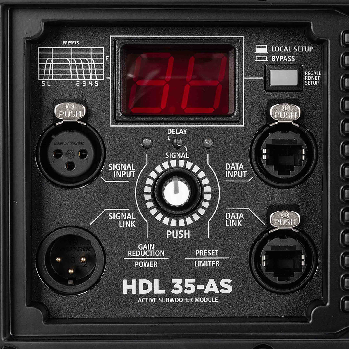 RCF HDL35-AS, 2200-Watt Active Flyable Subwoofer Module - Black, view 8