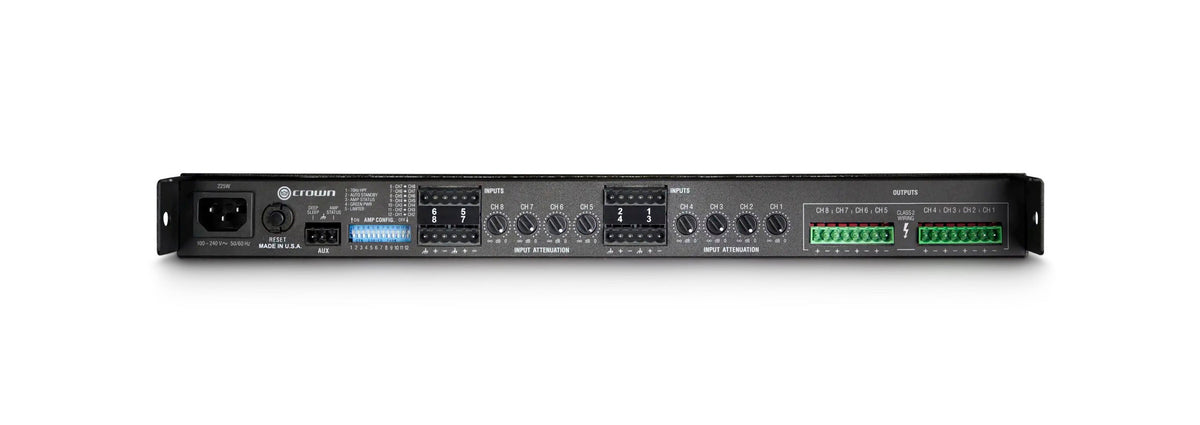 Crown CT8150, 8-Channel Rackmount Power Amplifier - 150 Watt, view 2
