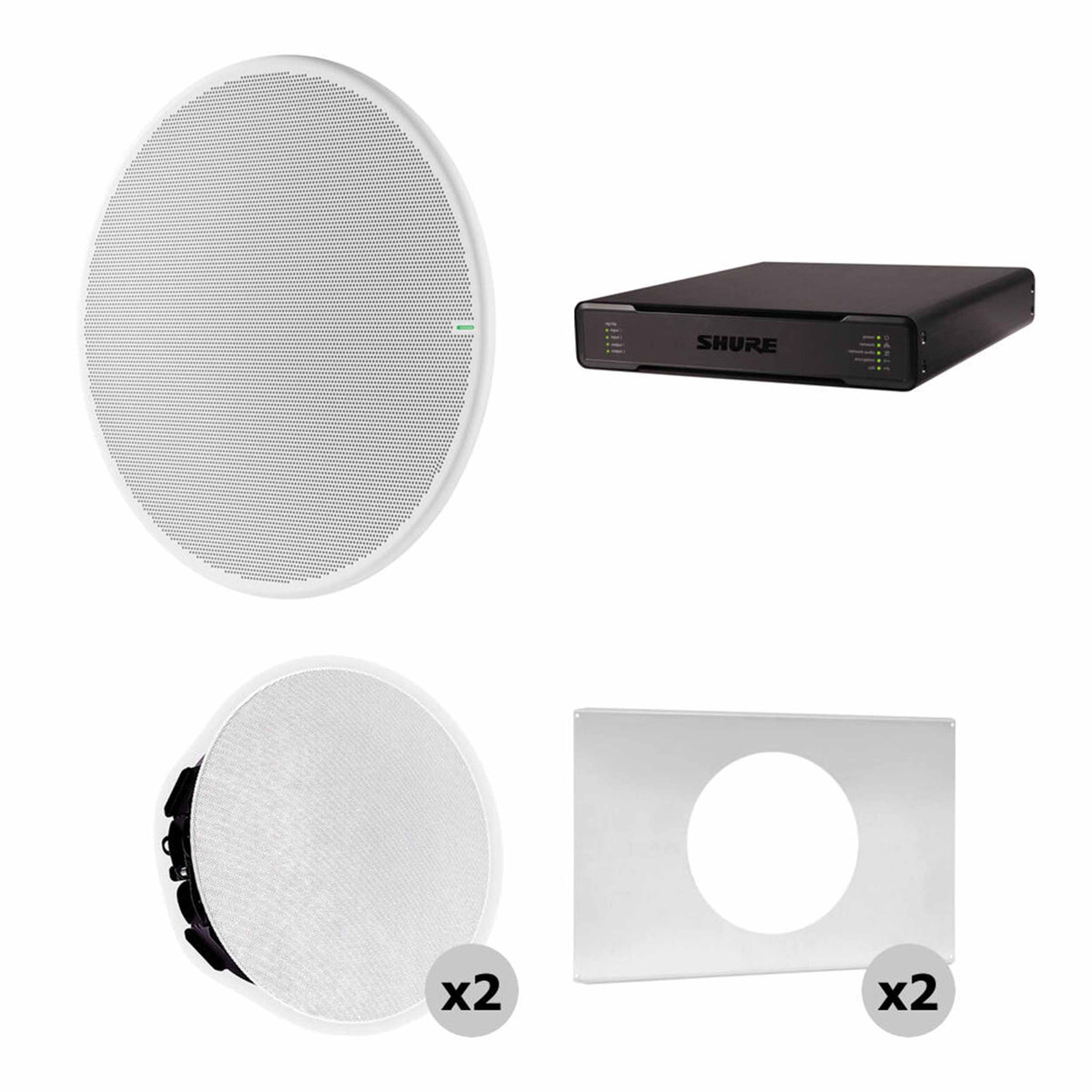 Shure 920PR W-V Large Conf Room Bundle w/ MXA920-R Ceiling Mic & P300