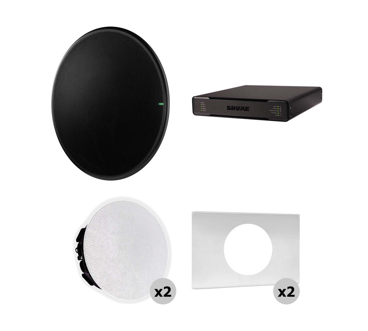 Shure 920PR B-V Large Conf Room Bundle w/ MXA920-R Ceiling Mic & P300