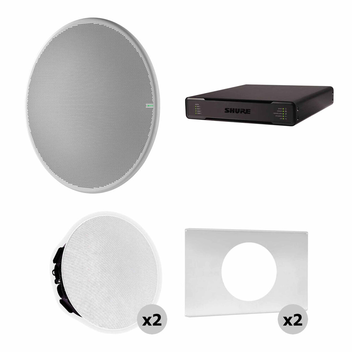 Shure 920PR AL-V Large Conf Room Bundle w/ MXA920-R Ceiling Mic & P300