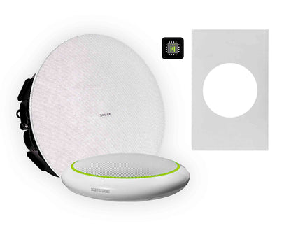 Shure 310M W-V Ecosystem Pkg w/ Mic & Ceiling Speakers & Tile Speaker