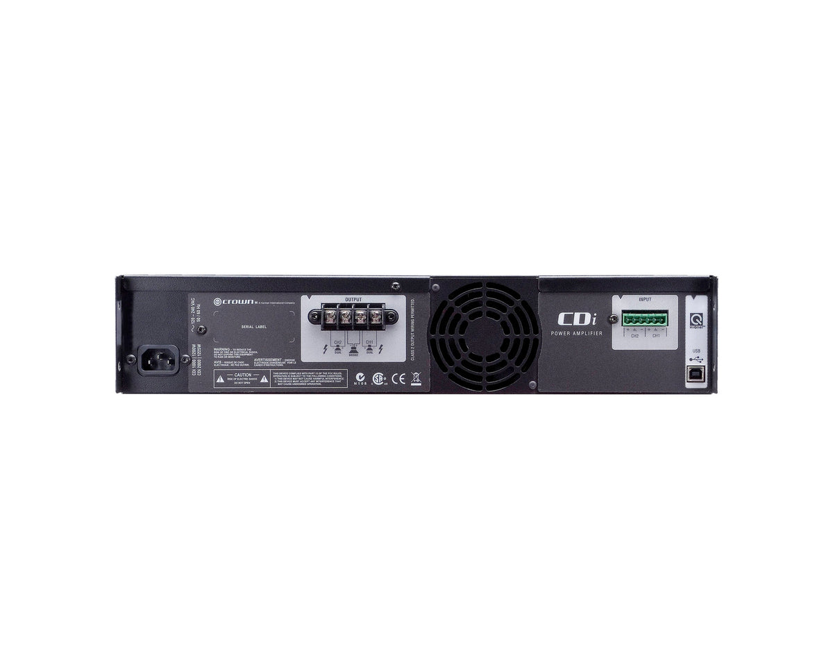Crown CDI-1000 Two-Channel Power Amplifier - 500 Watt, view 3