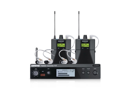 Shure P3TRA215TWP, PSM300 Twin Pack Pro Ideal Monitoring Solution