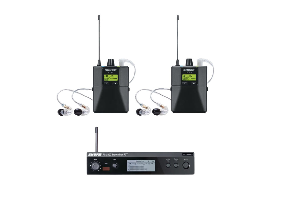 Shure P3TRA215TWP, PSM300 Twin Pack Pro Ideal Monitoring Solution, view 2