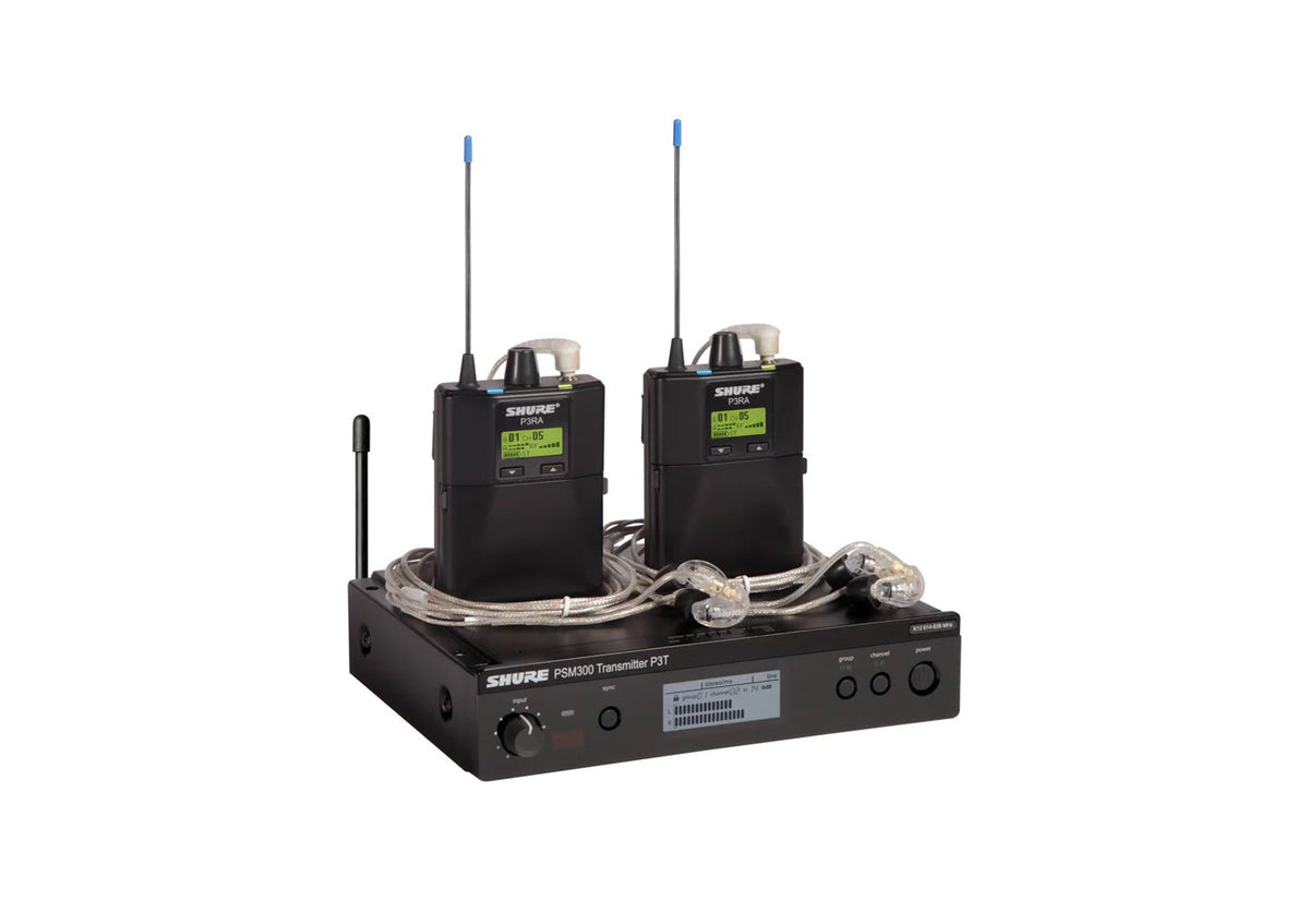 Shure P3TRA215TWP, PSM300 Twin Pack Pro Ideal Monitoring Solution, view 3