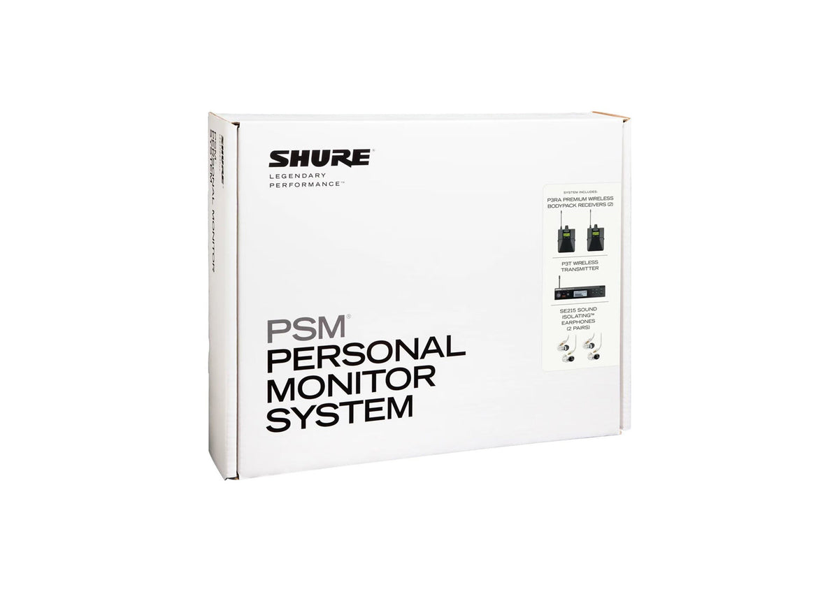 Shure P3TRA215TWP, PSM300 Twin Pack Pro Ideal Monitoring Solution, view 4