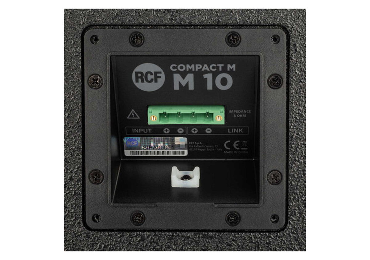 RCF COMPACT M 10 Series Two-Way Professional Speakers - Black, view 5
