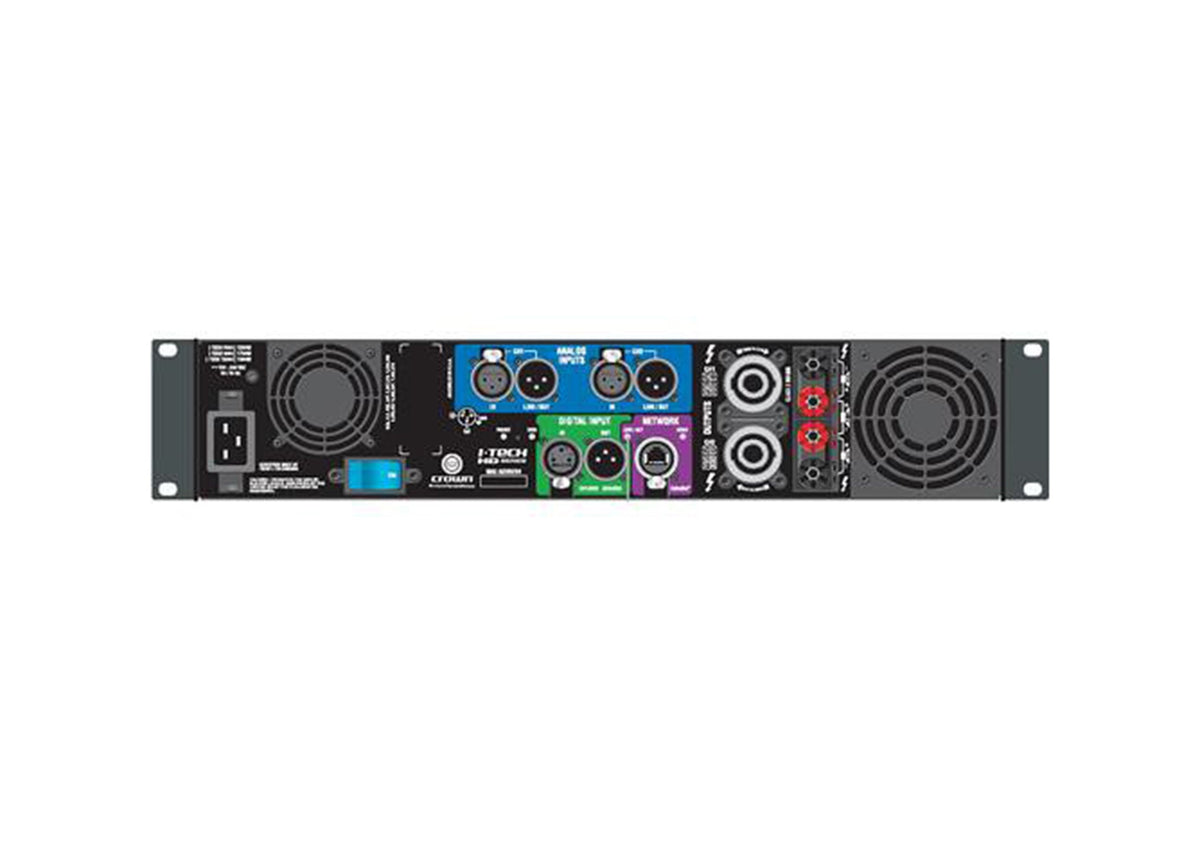 Crown Audio I-T12000HD, Rackmount Stereo Power Amplifier, view 2