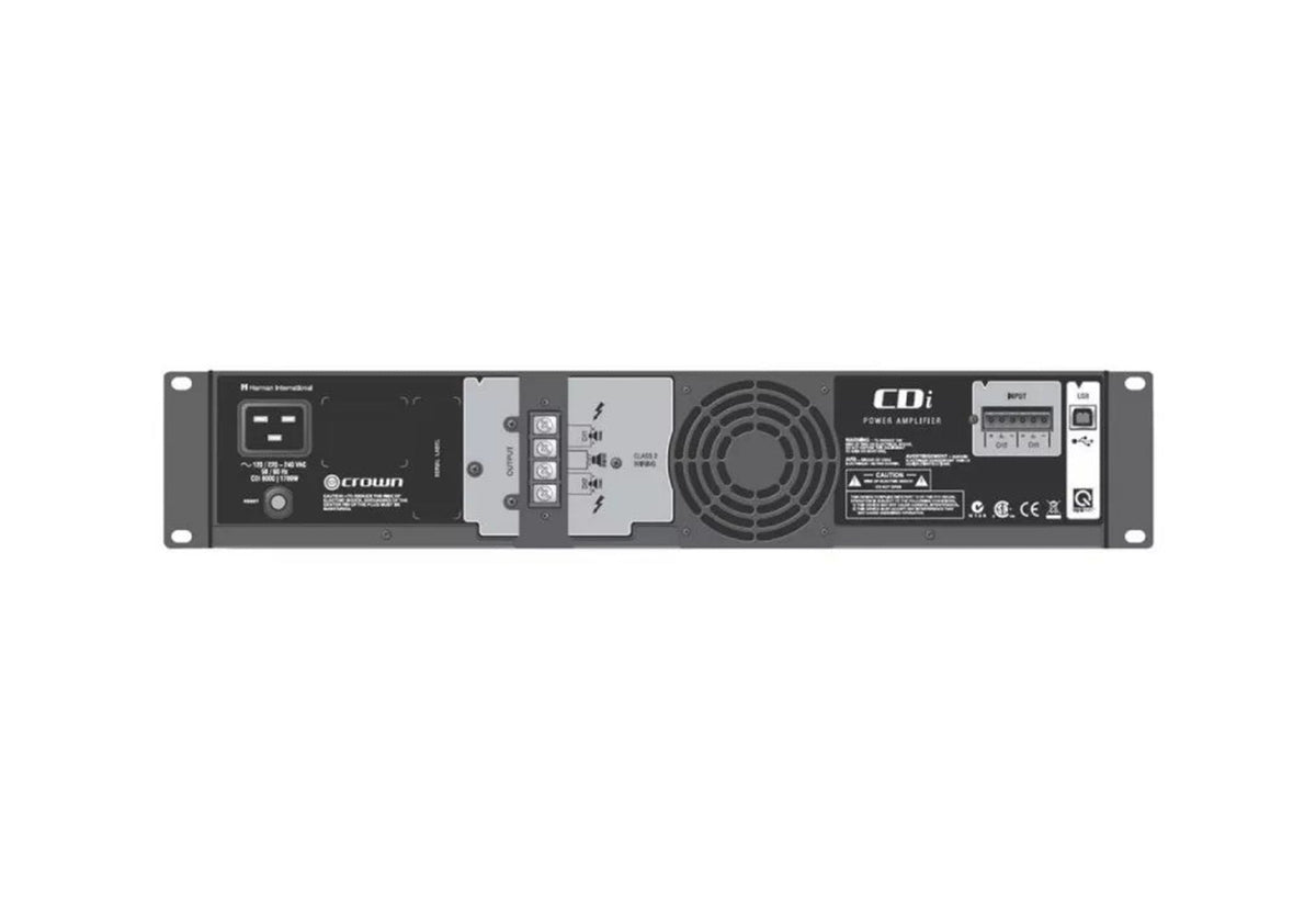 Crown Audio CDI6000, 2-Channel Commercial Amplifier, view 2