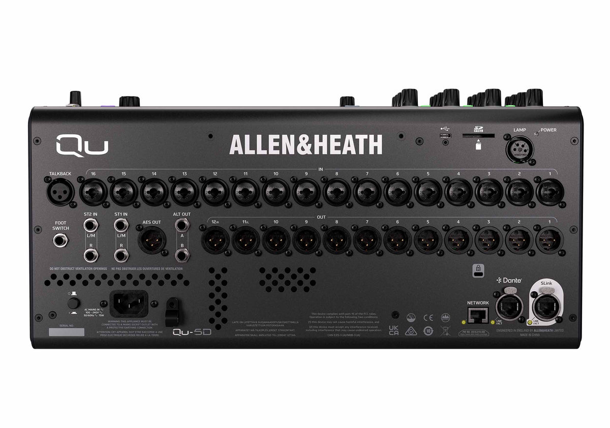 Allen & Heath Qu-5/Qu-5D Digital Mixer 38 Input / 24 output - 96kHz, view 8