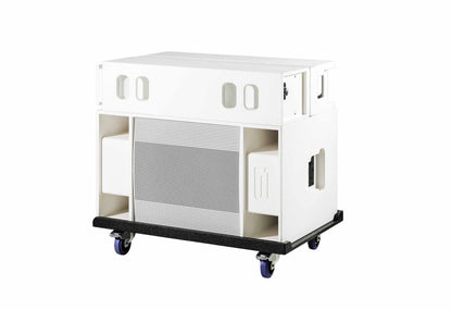 BASSBOSS SUBLIM8 MK3 Column Speaker w/ 18" Sub w/ Wheel Cart - White, view 6