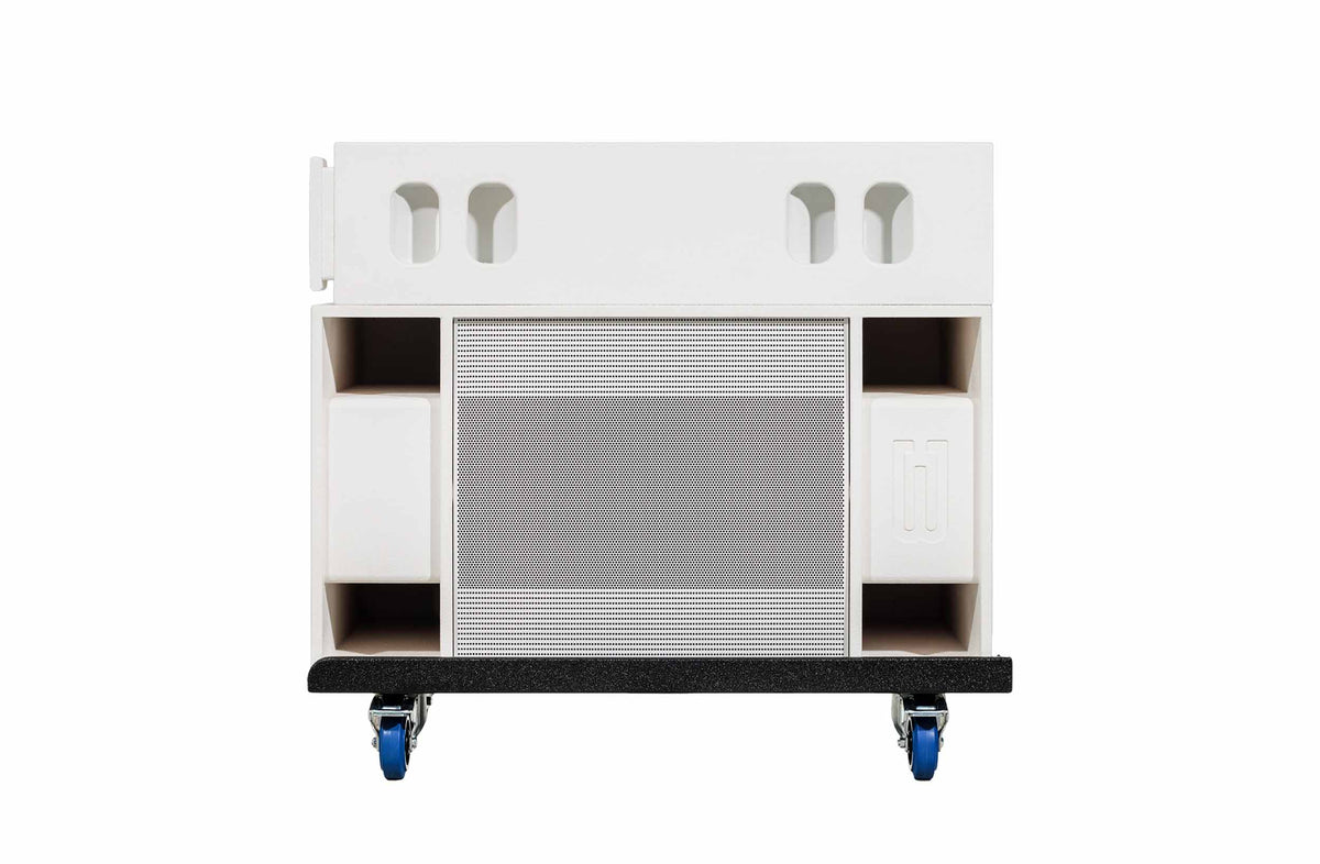 BASSBOSS SUBLIM8 MK3 Column Speaker w/ 18" Sub w/ Wheel Cart - White, view 7