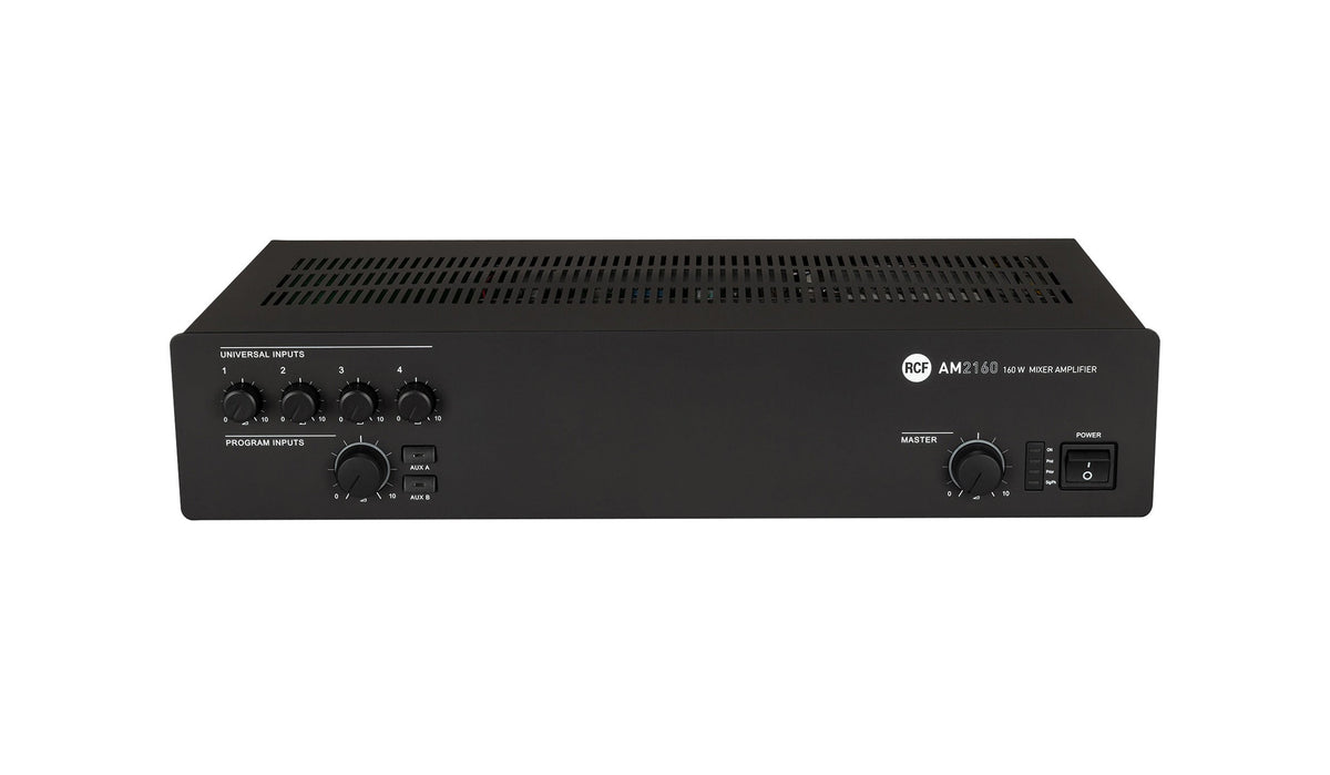 RCF AM2160 4-Input Digital Mixer Amplifier, 4 Ohm/70/100V - 320 W, view 2